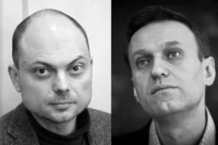 Russian opposition activist Vladimir Kara-Murza, left, and Russian opposition leader Alexei Navalny, right. (Natalia Kolesnikova; Mladen Antonov/AFP/Getty Images)
